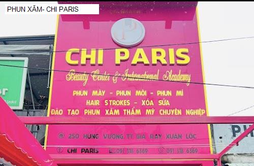 Bảng giá PHUN XĂM- CHI PARIS